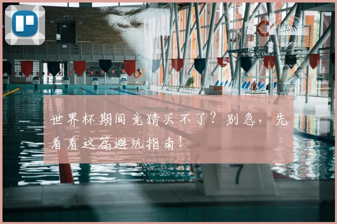 世界杯期间竞猜买不了？别急，先看看这篇避坑指南！
